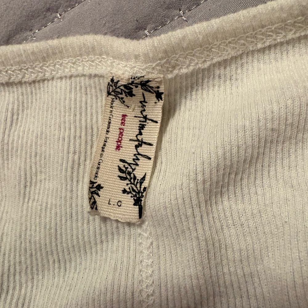 Free People Intimates Tank Racer Back Large off white - Picture 3 of 3